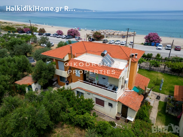 Халкидики Самостоятелна къща 200м2 за продажба на брега на морето., снимка 3 - Къщи - 55191078