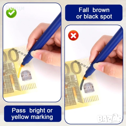 Фломастер ,Тестер за фалшиви евро банкноти , снимка 5 - Друго - 54041710