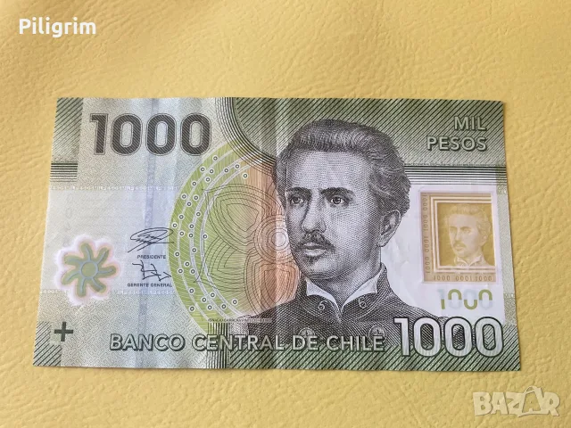 Чили 1000 песо 2019 г., снимка 2 - Нумизматика и бонистика - 55351893