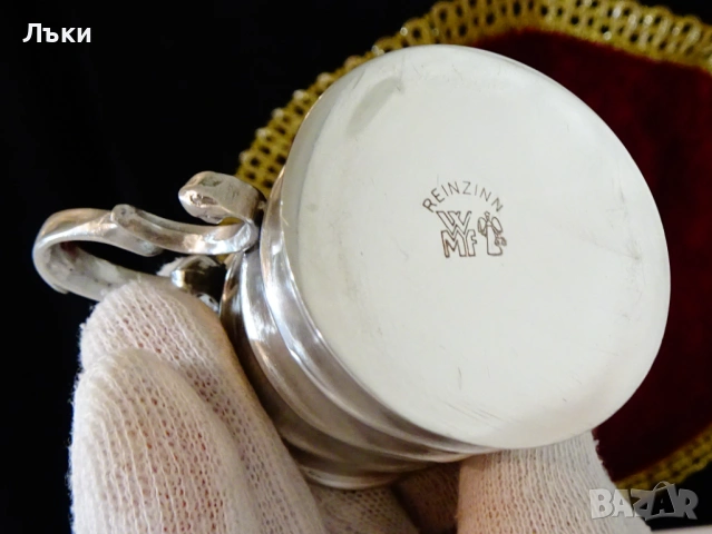 Калаена чаша WMF,красив релеф. , снимка 8 - Антикварни и старинни предмети - 54058776