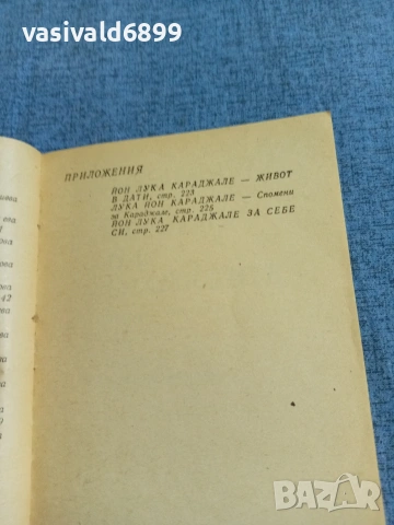 Йон Караджале - Веригата на слабостите , снимка 6 - Художествена литература - 54905557