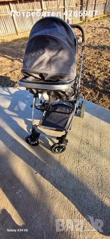 Комбинирана детска количка Moni, Ciara, сив, 0-36 месеца, снимка 6 - Детски колички - 54021904