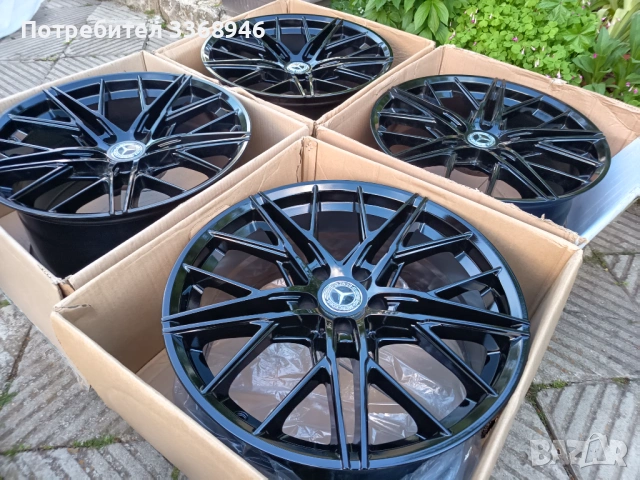 НОВИ!!! ДЖАНТИ МЕРЦЕДЕС 19" 5Х112 спорт пакет Mercedes 5x112, снимка 5 - Гуми и джанти - 54495740