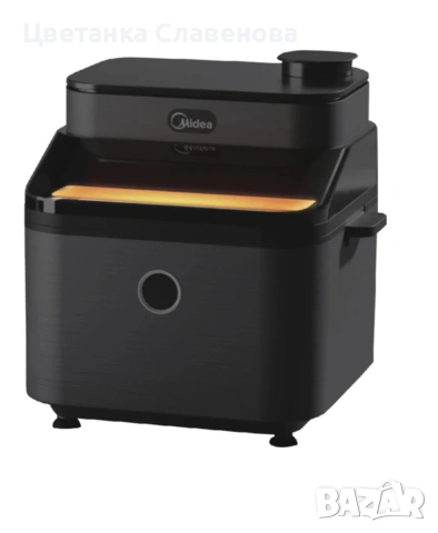 Еър фрайър Midea MF-CY75C2, 7L, технология Rapid Air, LED дисплей, черен , снимка 6 - Фритюрници - 52941307