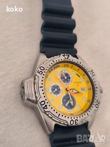 Часовник Citizen diver със сензор , снимка 2 - Мъжки - 54978105