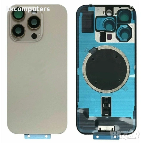 Заден капак за iPhone 16 Pro с държач, стъкло за камерата и магнитен ринг – 4 цвята, снимка 3 - Калъфи, кейсове - 54518876