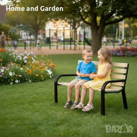 Детска пейка - здрава конструкция и модерен дизайн, снимка 2 - Градински мебели, декорация  - 54027580
