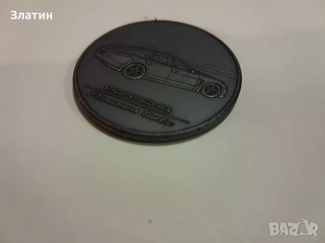 колекционерска монета с релефно изображение на Porsche Panamera Turbo, снимка 3 - Нумизматика и бонистика - 55427227