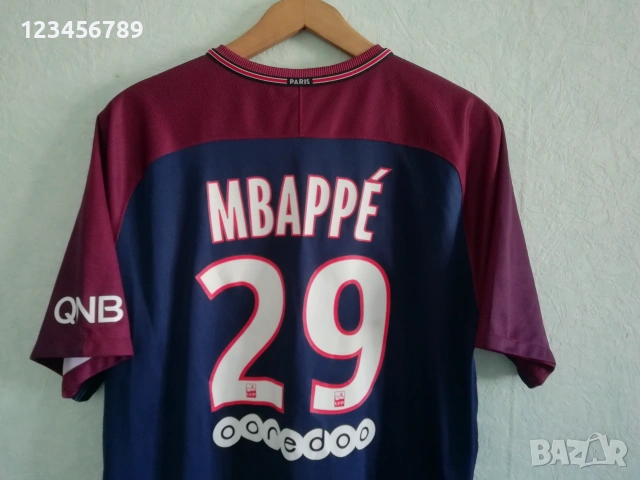 ПСЖ Мбапе оригинална тениска фланелка екип PSG Mbappe Paris Saint Germain Nike , снимка 3 - Тениски - 53353478