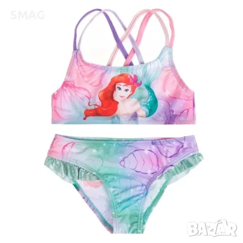 Детски бански бикини за момиче с tie-dye ефект лято_1250250