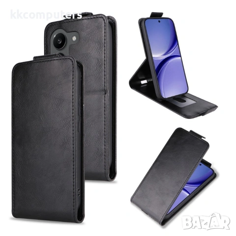 Вертикален Кожен Калъф за Xiaomi Poco X8 Pro 5G / Redmi Turbo 5 5G - Флип, Магнитен, Стойка, Слот за