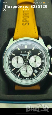 Мъжки часовник LIGE, снимка 4 - Мъжки - 54981055