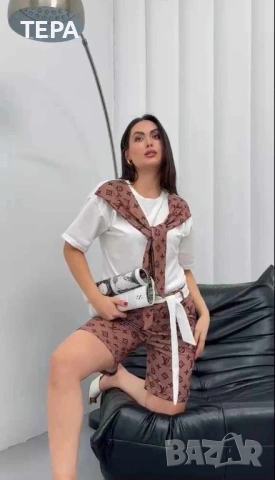 🌸 Дамски летни комплекти 🌸 ✨ Памук и ликра 📏 Размери: S / M / L / XL 💶 22€ , снимка 5 - Спортни екипи - 54755196