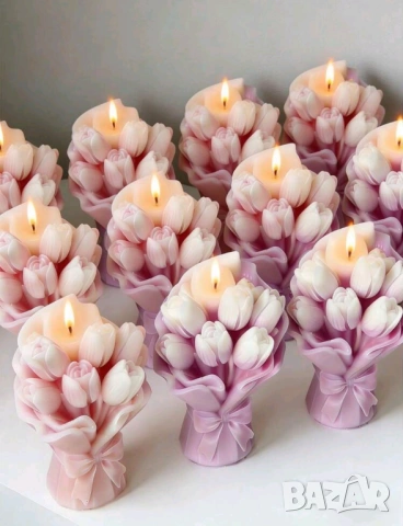 Молд букет лалета , снимка 2 - Форми - 54226166