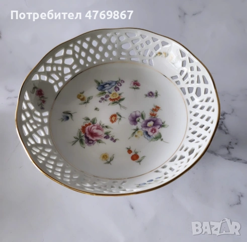 Порцеланова фруктиера, снимка 2 - Аксесоари за кухня - 53972087