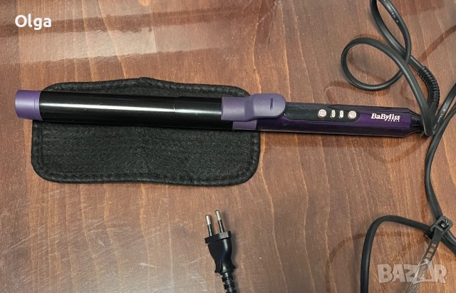 Маша за коса BaByliss 25 мм- като нова, пылен комплект. , снимка 5 - Преси за коса - 54271578