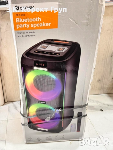 Аудио система Denver – BPS-458 RGB, снимка 4 - Bluetooth тонколони - 54599624