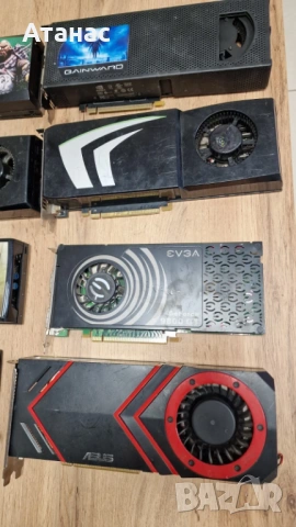 8 редки графични карти NVIDIA (GTX 295, 470, 9800 GT и други) – НЕРАБОТЕЩИ, снимка 7 - Видеокарти - 54218749