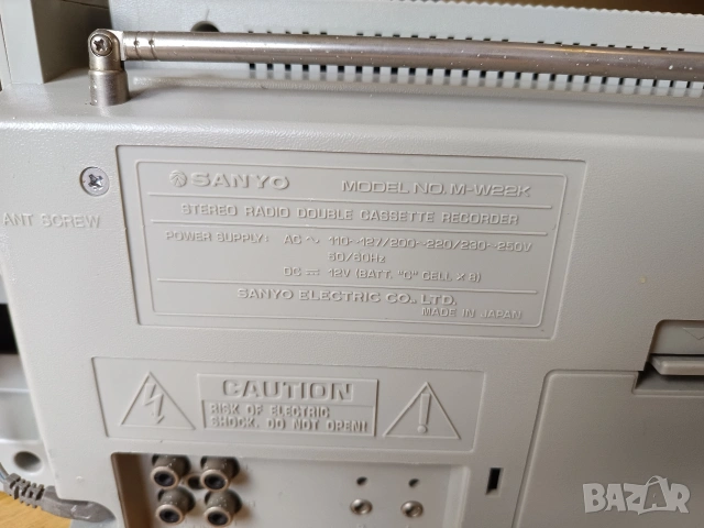SANYO M W 22K, снимка 4 - Радиокасетофони, транзистори - 54398750