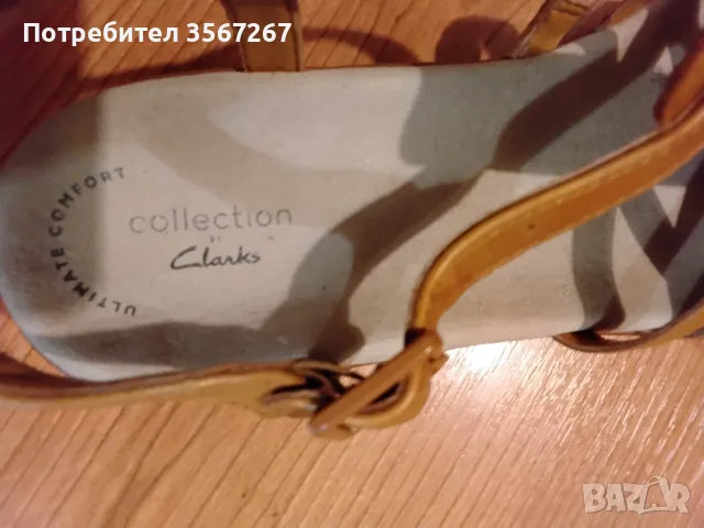 Сандали CLARKS 39номер ест.кожа, снимка 3 - Сандали - 55359396