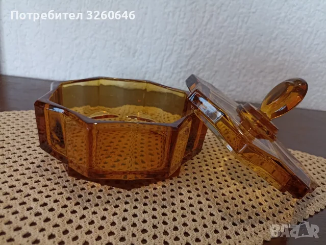 Захарница/бонбониера , снимка 2 - Аксесоари за кухня - 55689644