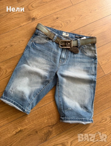 Мъжки къси дънки BERSHKA и MADE BY US, снимка 10 - Къси панталони - 55010416