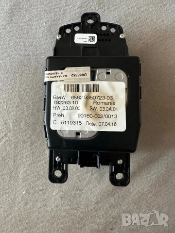 BMW F30 F10 F20 iDrive контролер джойстик NBT 9350723, снимка 2 - Части - 55057177