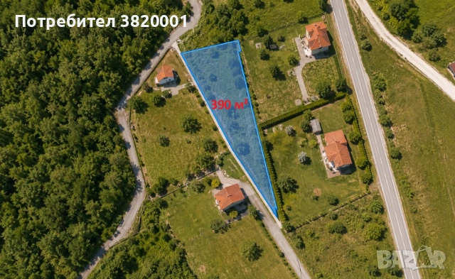 Парцел 390 м² в регулация Боровец Юг