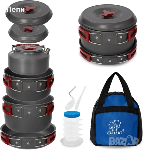 Bulin Camping Cookware Set – пълен комплект за готвене сред природата