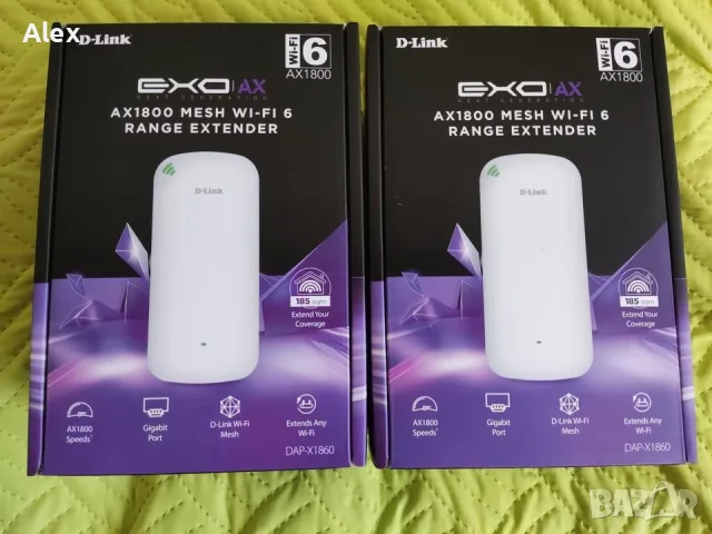 D-Link AX1800 Mesh Wi-Fi 6 Range Extender-Dual Band, MU-MIMO