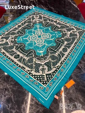 Louis Vuitton ⚜️ Gucci ⚜️ Chanel ⚜️ Goyard ⚜️Дамски Копринени Шалове , снимка 14 - Шалове - 55582719