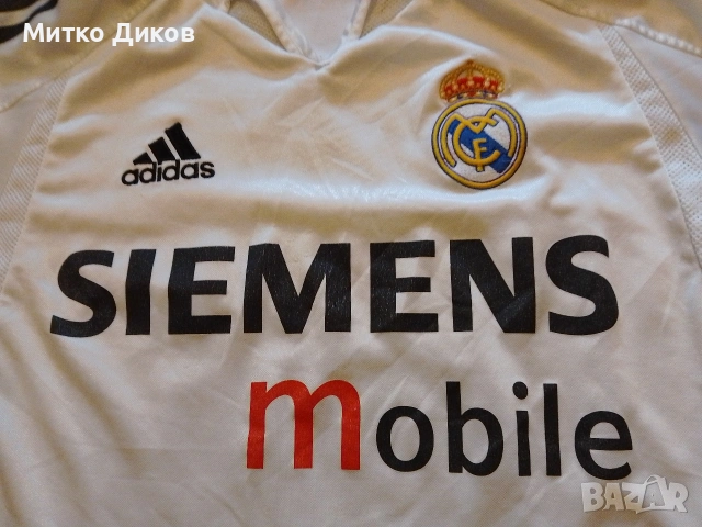 Real Madrid футболна тениска Адидас 2004-2005 домакини #23 Бекъм размер С, снимка 3 - Футбол - 54781546