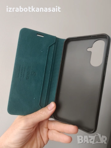 Продавам кожени калъфи за iPhone, Samsung и Xiaomi, снимка 5 - Калъфи, кейсове - 54474732