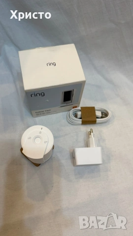 Вътрешна камера Ring, домашна или бизнес охрана с 1080p HD видео, бяла , снимка 2 - IP камери - 54799803