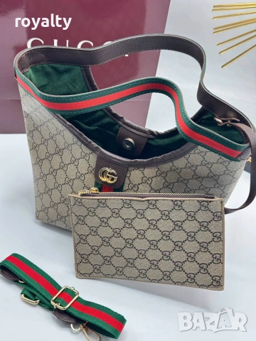 Gucci Нова Дамска Кожена Гучи Различни Цветове , снимка 10 - Чанти - 55152538