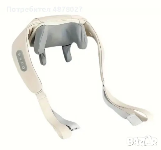 Акумулаторен масажор с топлина за врат,гръб,рамена,крака,за мускулна релаксация, снимка 11 - Масажори - 55300122