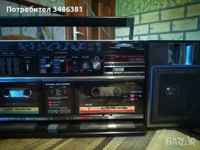 AIWA CA W 80 E SINGAPOR, снимка 2 - Радиокасетофони, транзистори - 55448550