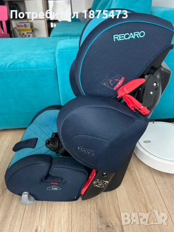 RECARO Стол за кола 9-36 кг YOUNG SPORT HERO XENON BLUE, снимка 7 - Столчета за кола и колело - 54572220