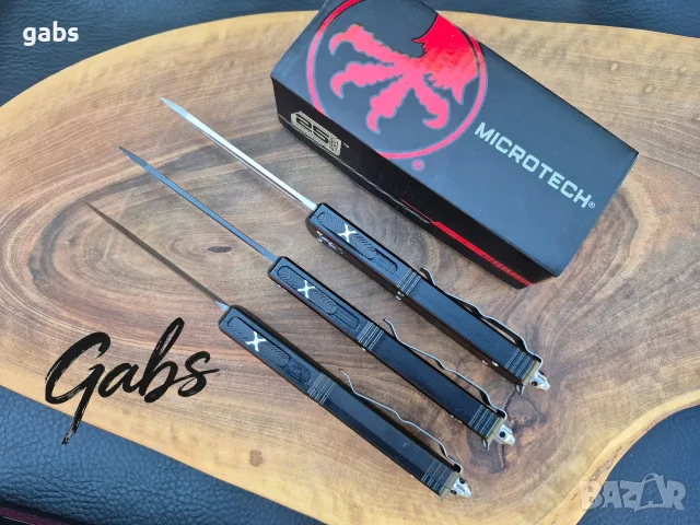 Автоматичен нож MICROTECH Ultratech НОВ модел с текстилен калъф, снимка 8 - Ножове - 55624961
