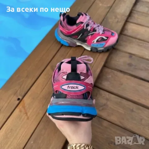 Balenciaga Track "Pink/Black/Blue" Дамски Маратонки👟Дамски Спортни Обувки Код ch93, снимка 3 - Маратонки - 55482621