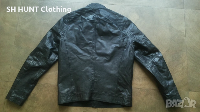 Jack & Jones OSONIC LEATHER Jacket Размер M мъжко яке естествена кожа 13-27, снимка 2 - Якета - 54803523