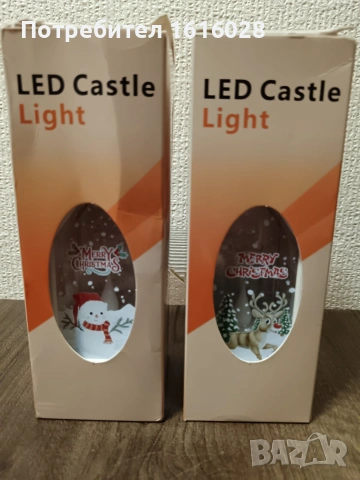 Коледни бели къщички - LED фенери., снимка 3 - Други - 49551678