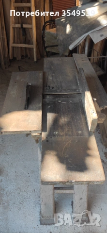 Продавам абрихт циркуляр перфектно състояние монофазен с нов електромотор, снимка 3 - Циркуляри - 54095440