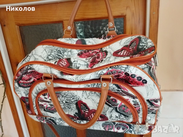 Куфар 2бр колелца "60/40/25см"  "GAND" "к-т 15€"!+Сак олекотен "1кг"!, снимка 3 - Куфари - 54802217