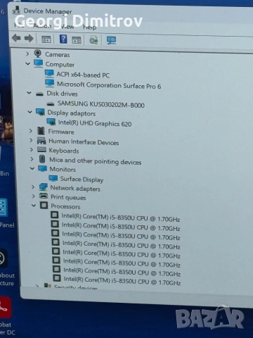 Microsoft Surface Pro 6 i5-8350U/8RAM/256SSD/Intel UHD Graphics/QHD Touch, снимка 3 - Лаптопи за работа - 54984448