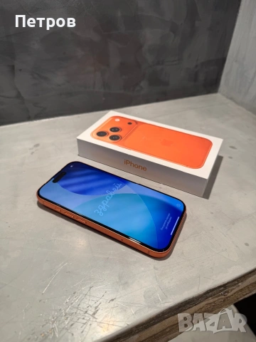 КАТО НОВ Iphone 17 Pro Orange 256 GB, 100% battery, снимка 12 - Apple iPhone - 54381853