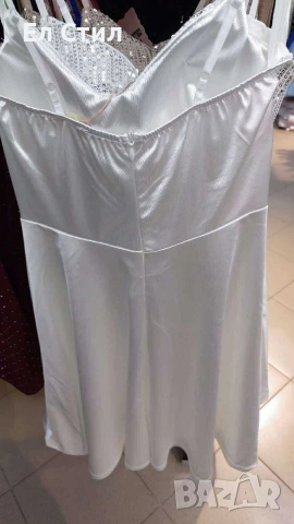 🌹Дамска сатенена рокля с пайети. 39 евро. С и М., снимка 5 - Рокли - 53967246