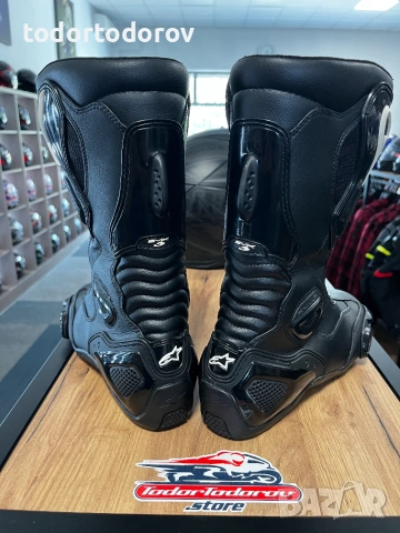 Mото Ботуши ALPINESTARS SMX-5 BLACK,номер 43 оригинални,много запазени,цена 99.90EUR, снимка 4 - Аксесоари и консумативи - 55019219