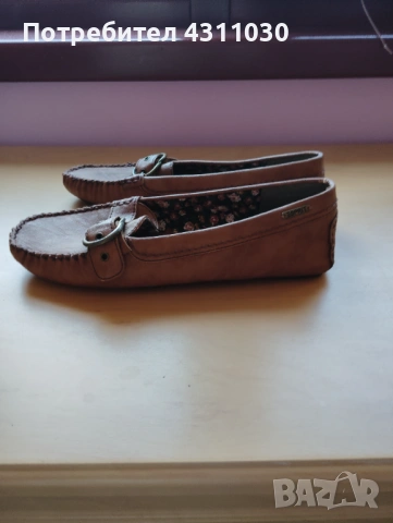 Кожени мокасини Есприт 40 номер, снимка 4 - Дамски ежедневни обувки - 53383504