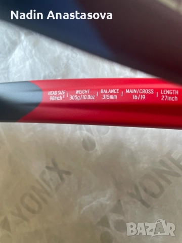 Тенис ракета YONEX VCORE 98 SCARLET (305 ГР.), снимка 3 - Тенис - 54666513